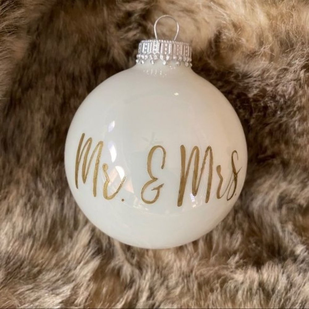 Mr and Mrs Porcelain Ornament
